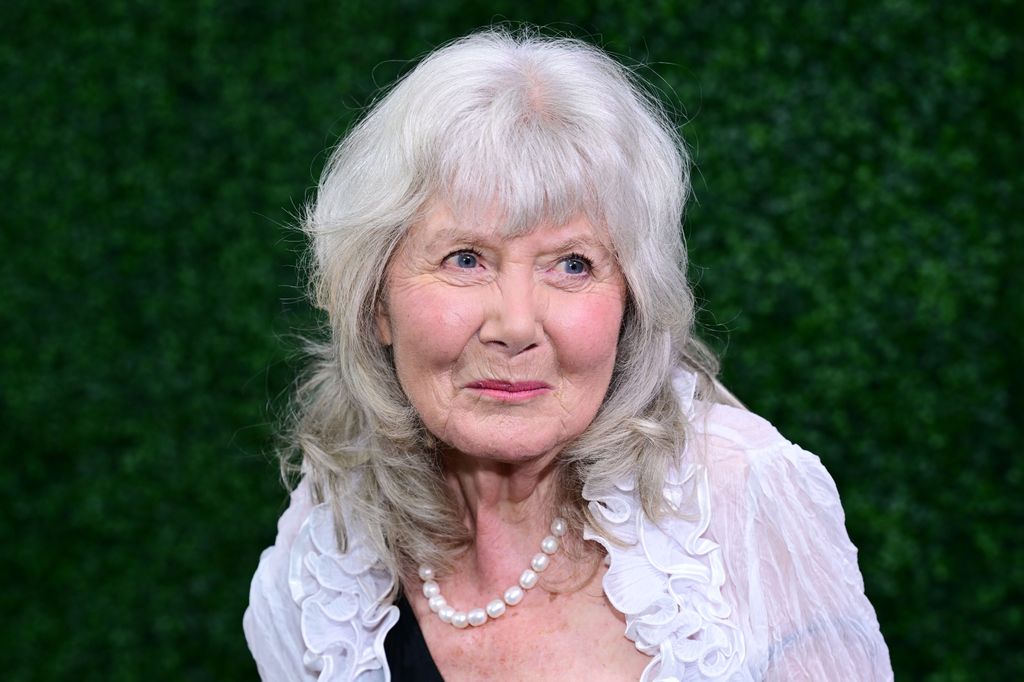 close-up woman with white hair