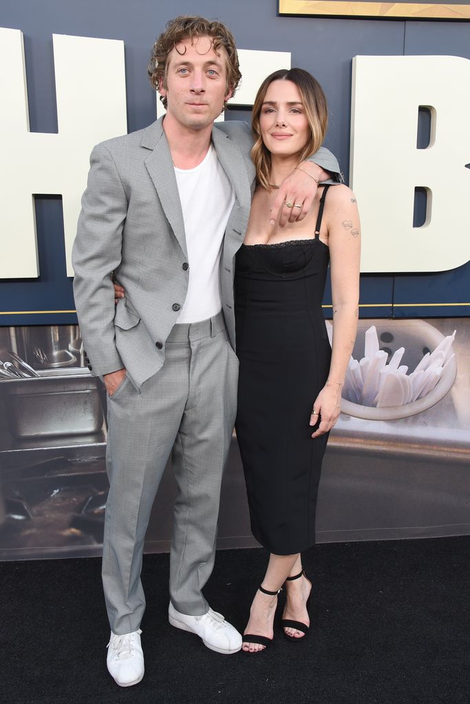 Jeremy Allen White and Addison Timlin attend FX's "The Bear" Los Angeles Premiere at Goya Studios on June 20, 2022 in Los Angeles, California