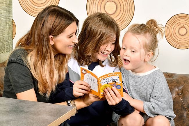 charley webb reading with sons
