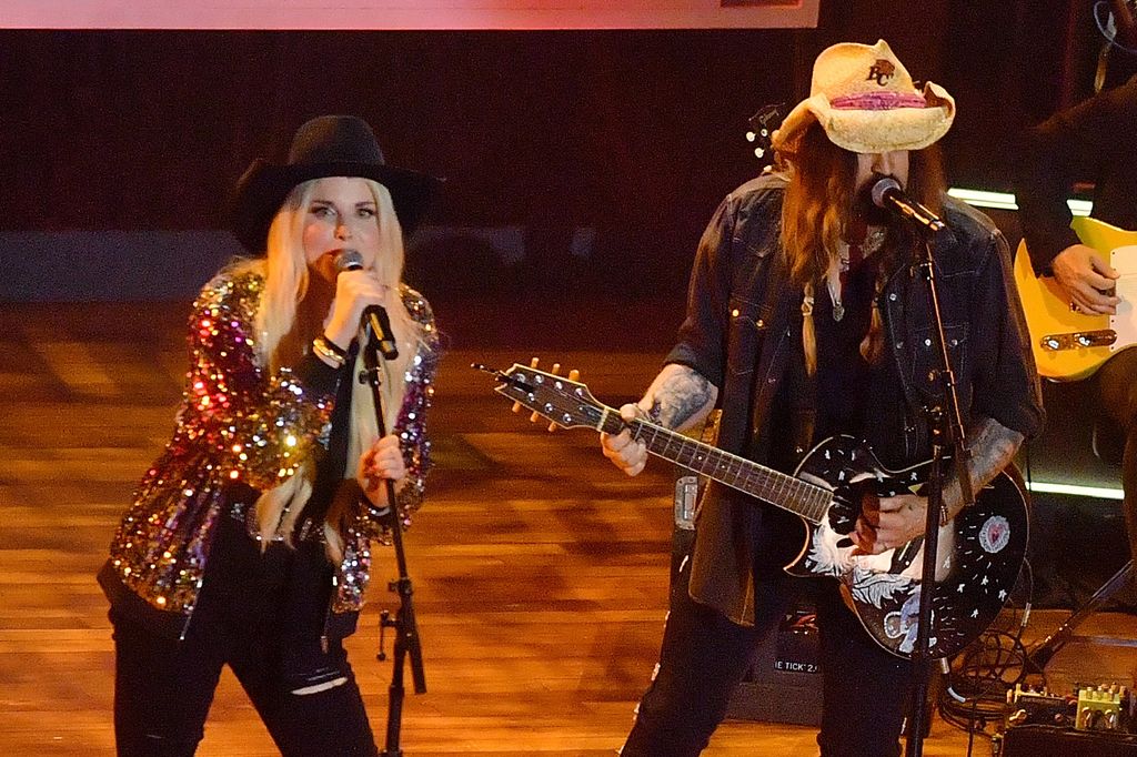 FIREROSE, Billy Ray Cyrus, and Travis Denning perform onstage during the 16th Annual Academy of Country Music Honors