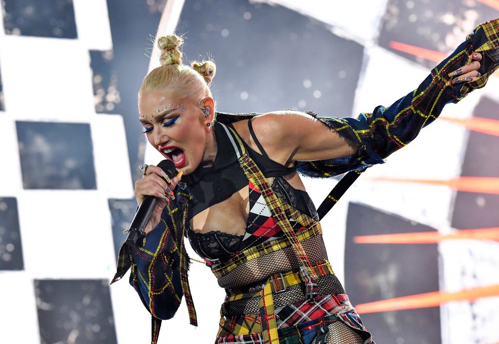 Gwen Stefani and No Doubt perform during the Coachella Valley Music and Arts Festival at the Empire Polo Club in Indio, California, on April 13, 2024. 