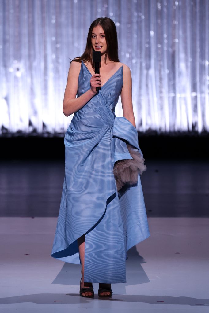 Sunday Rose Kidman Urban presents the Designer of the Year Award on stage during The Fashion Awards 2025 presented by Pandora at the Royal Albert Hall on December 01, 2025 in London, England.