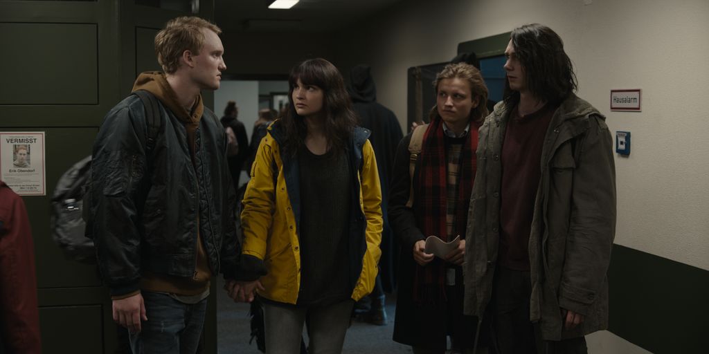 Still of four characters in Dark standing together