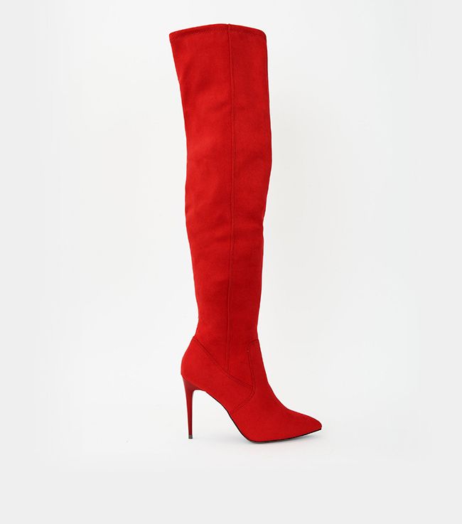 new look red boots halloween