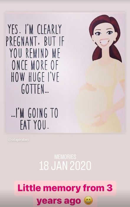 pregnancy meme shared by ola jordan