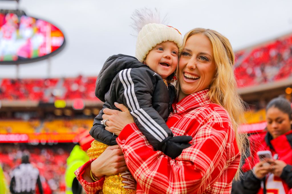 brittany mahomes holding daughter sterling