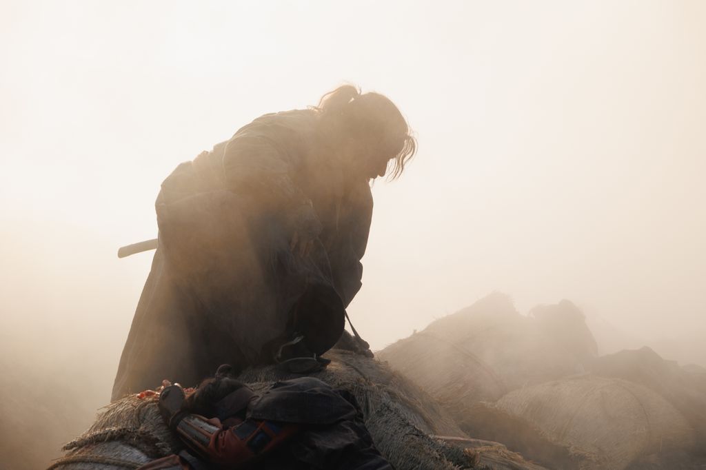 A silhouette of a man in Last Samurai Standing