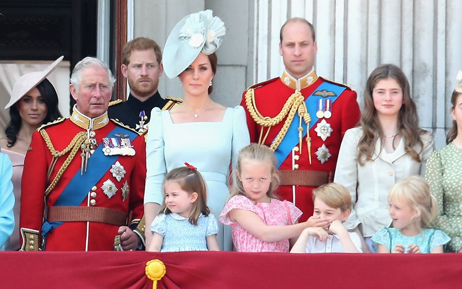 savannah phillips and prince george trooping the colour