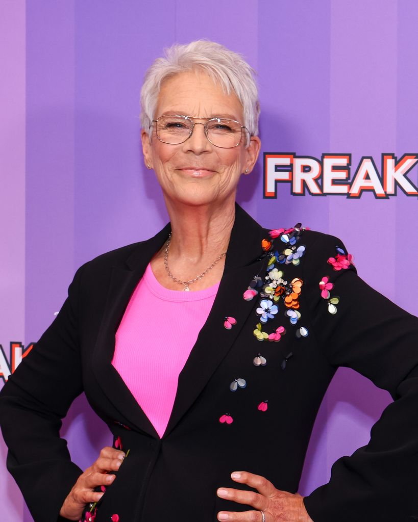 Jamie Lee Curtis at the "Freakier Friday" New York Special Screening held at Hudson Square Theater on July 28, 2025 in New York, New York