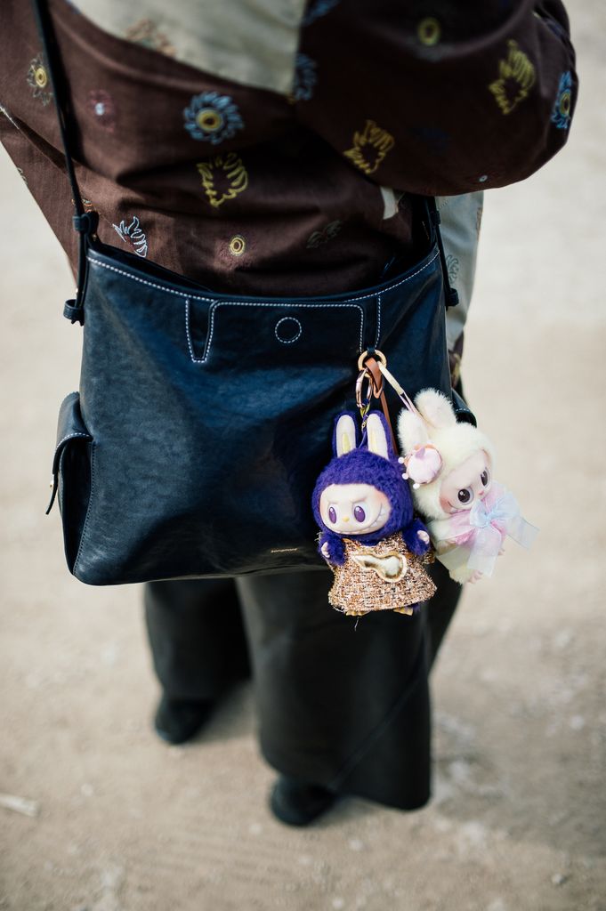 Labubu Streetstyle during Paris RTW Fall Fashion Week 2025 on March 4, 2025 in Paris, France. 