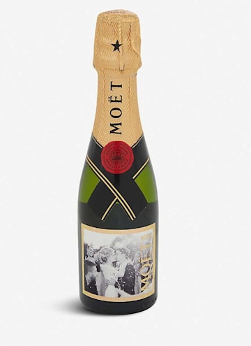 personalised wedding moet bottle 