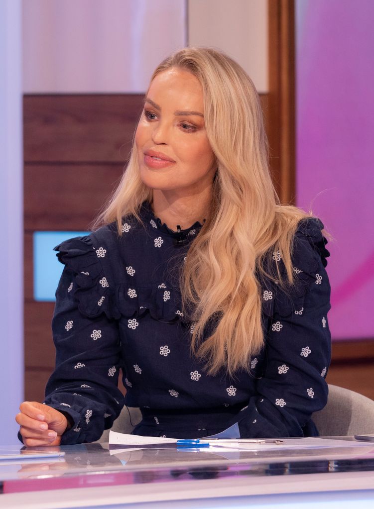 Katie Piper in a printed top