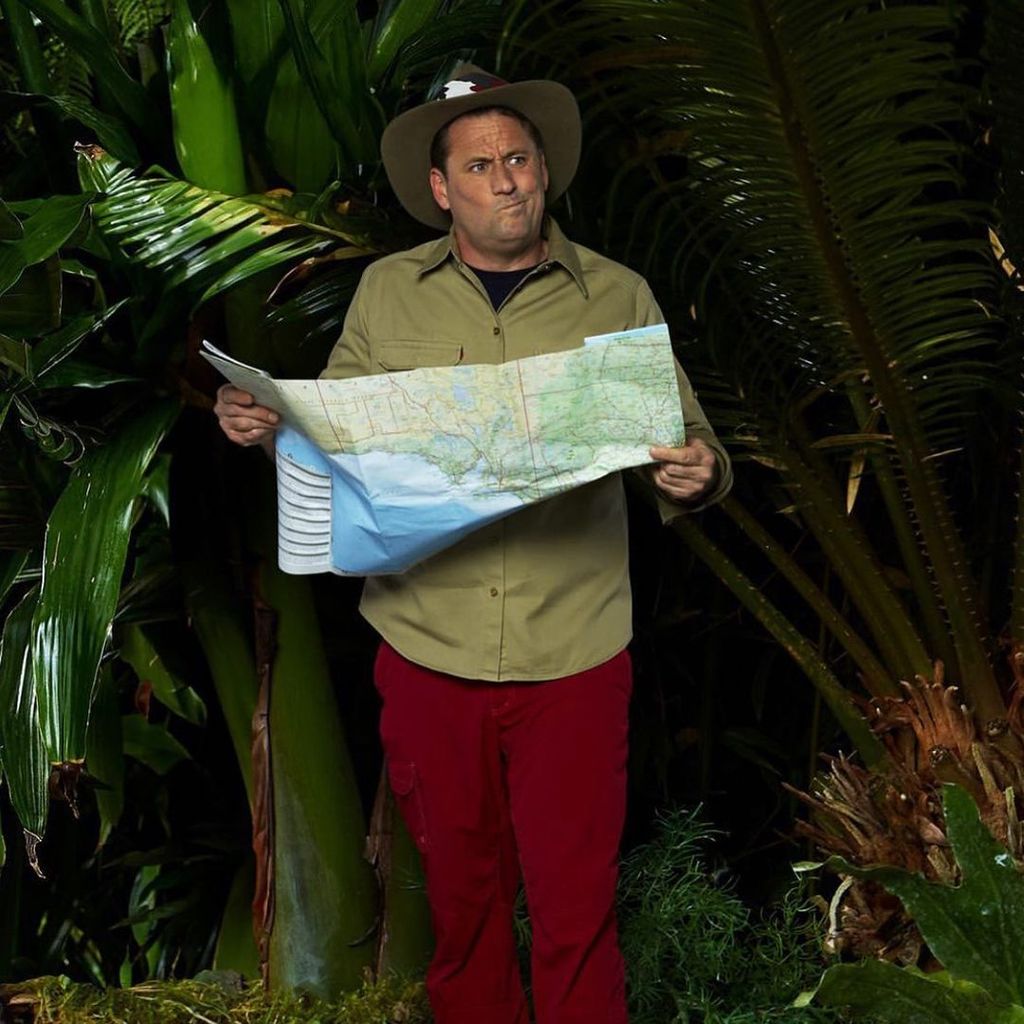 Nick Pickard in the I'm a Celeb jungle