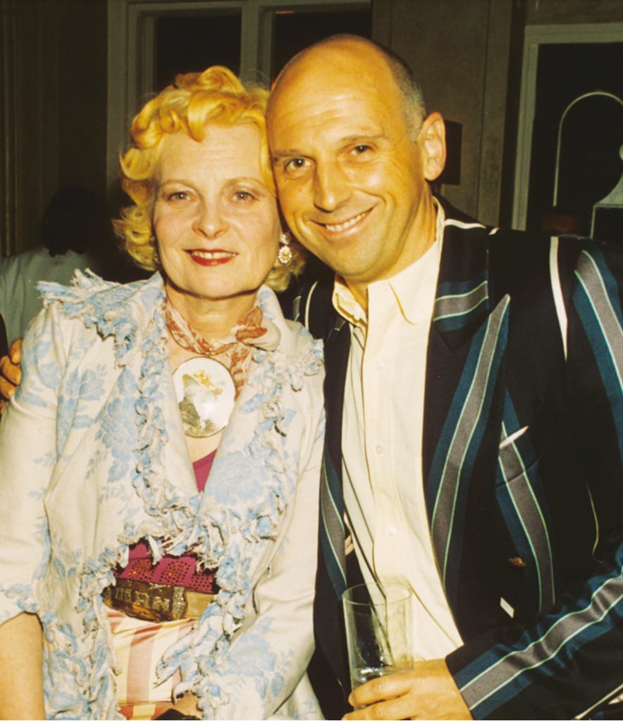 Sam with the late Vivienne Westwood