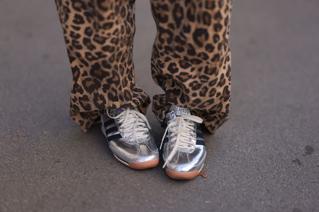 Silver sneaks will be the party wear shoe of choice next season