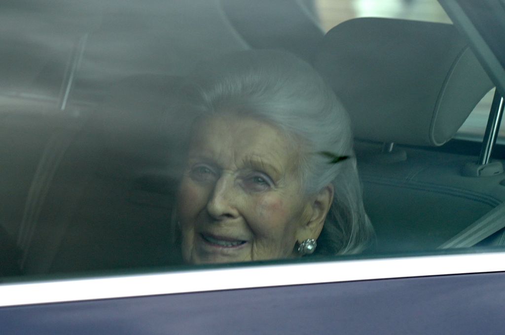 Princess Alexandra arrives for King Charles III's Christmas lunch at Buckingham Palace, London. 