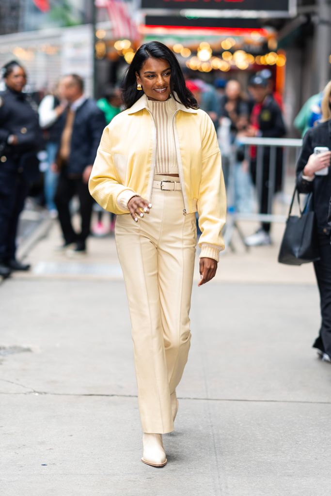 Simone Ashley is seen in Midtown on May 13, 2024 in New York City. (Photo by Gotham/GC Images)