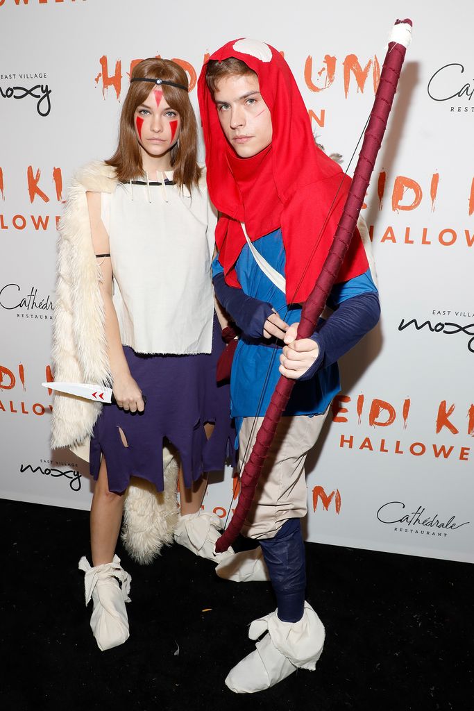 Barbara Palvin and Dylan Sprouse attend Heidi Klum's Annual Halloween Party in 2019