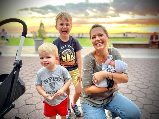 Dylan Dreyer with her three sons