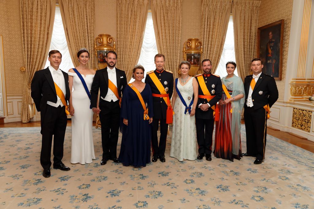  Prince Louis of Luxembourg, Princess Claire of Luxembourg and Prince Felix of Luxembourg, Grand Duchess Maria Teresa of Luxembourg and Grand Duke Henri of Luxembourg, Princess Stephanie, Prince Guillaume of Luxembourg, Princess Alexandra of Luxembourg, Prince Sebastien of Luxembourg