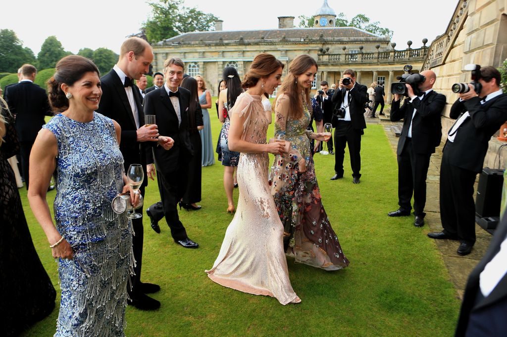 Kate Middleton walking with friend Rose Hanbury