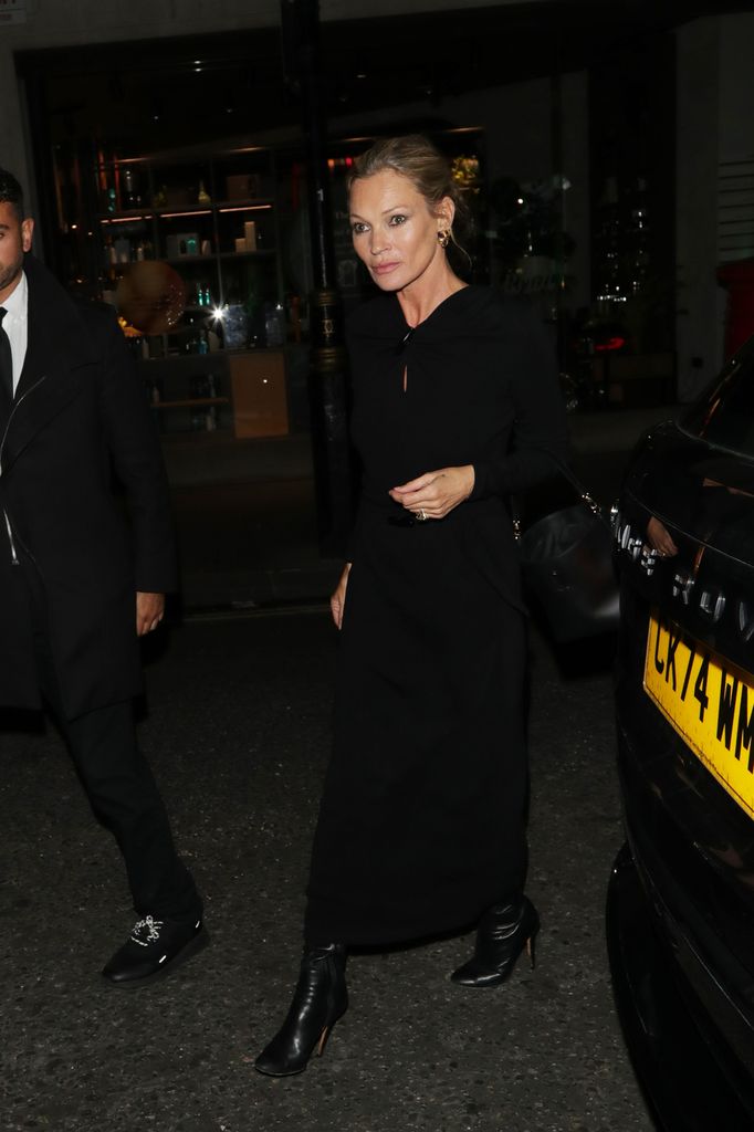 Kate Moss is seen attending the Longchamp AW25 'London Calling' party