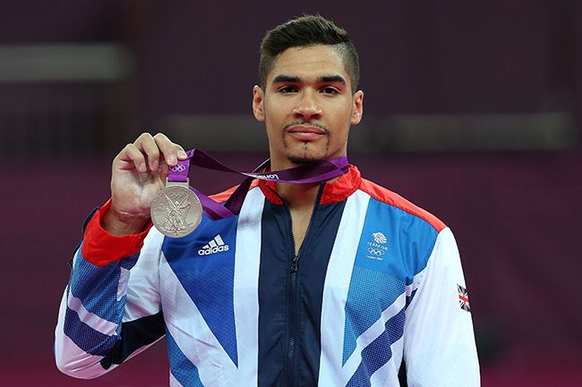 Louis Smith taking part in The Jump 2017