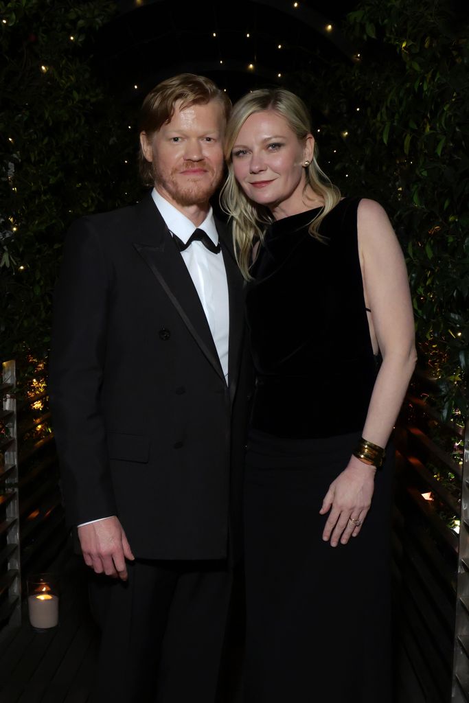 Jesse Plemons and Kirsten Dunst attend The Walt Disney Company Golden Globes After-Party 