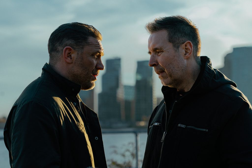 Tom Hardy and Paddy Considine in MobLand