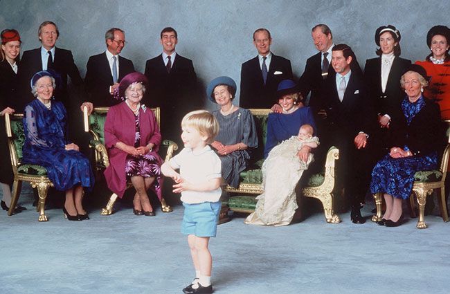 prince william prince harry christening 1984