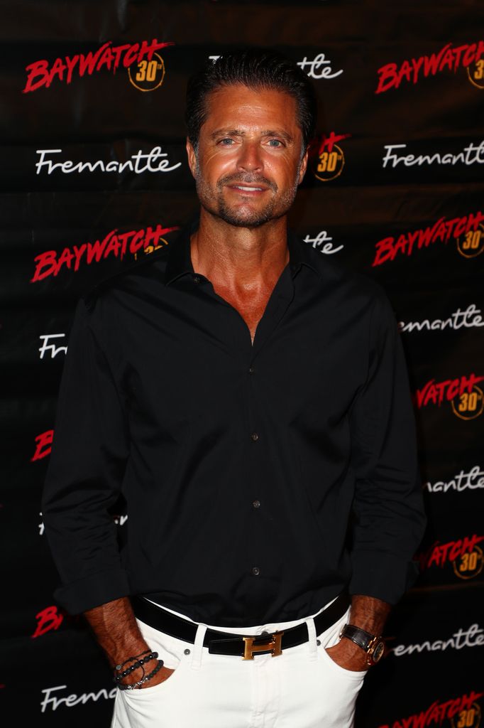 David Charvet and guest arrive at the 30th Anniversary Of "Baywatch"Ë at the Viceroy Hotel 