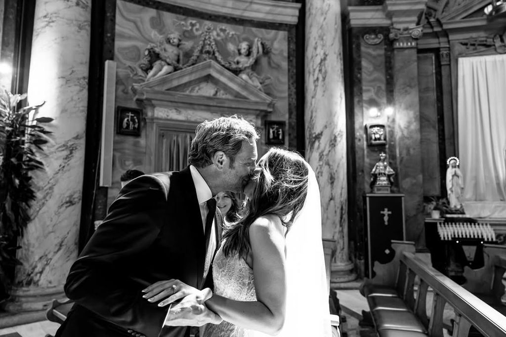 Josh Lucas and Brianna Ruffalo inside the Vatican