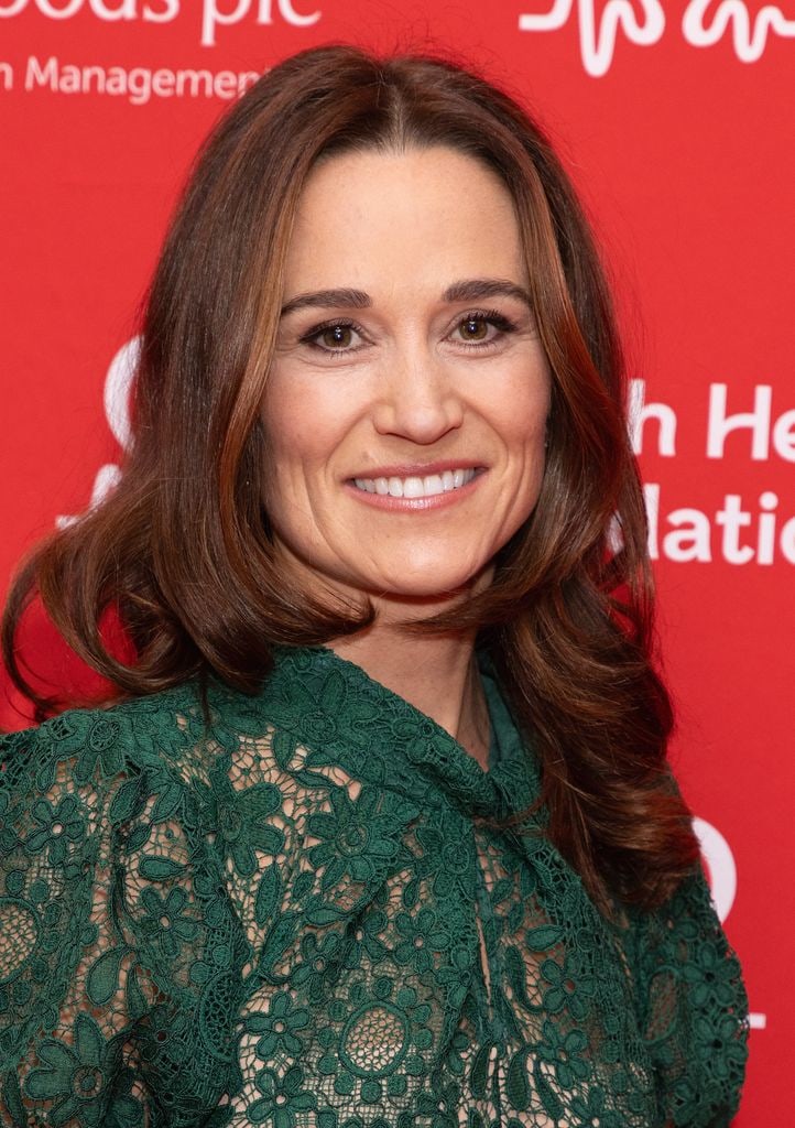 Pippa Middleton in a green sheer dress