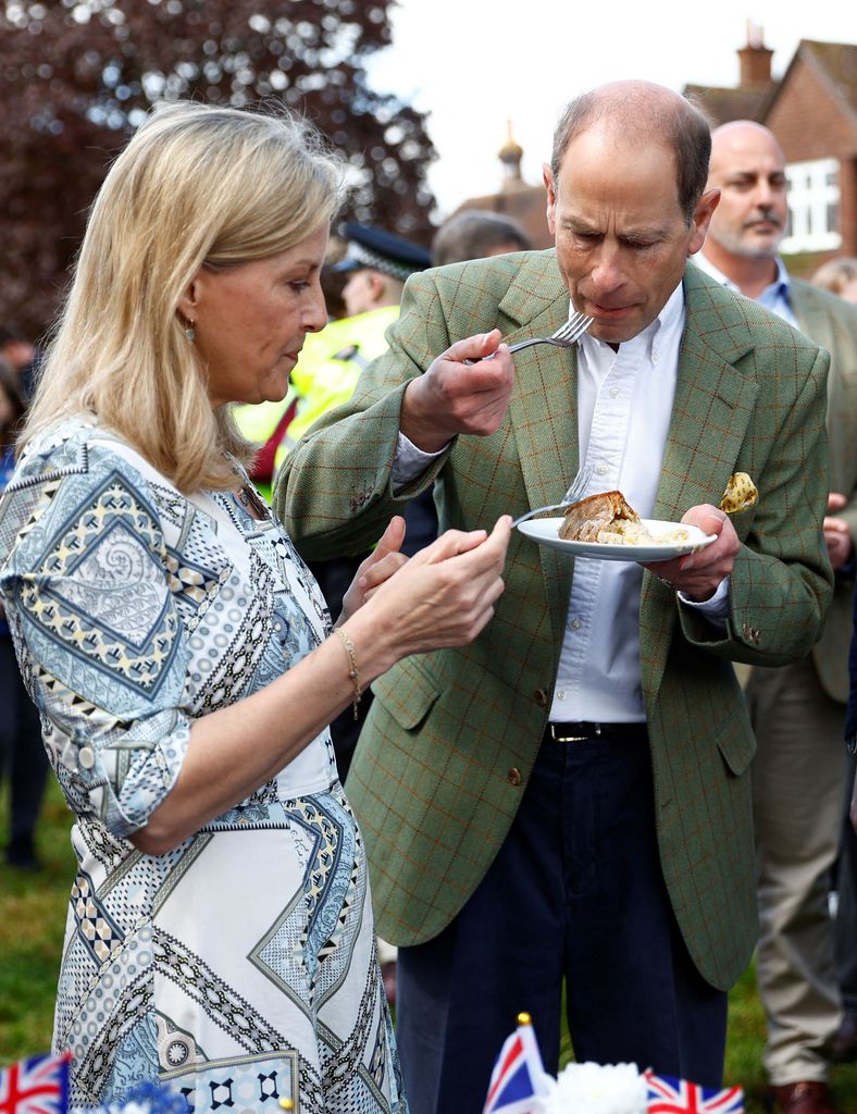 sophie wessex joined by her husband Prince Edward during the wholesome day
