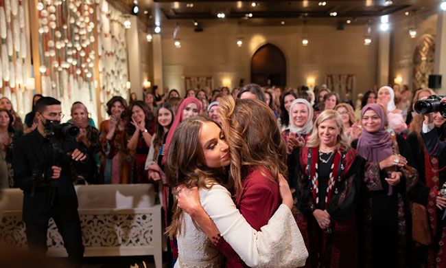Princess Iman and Queen Rania