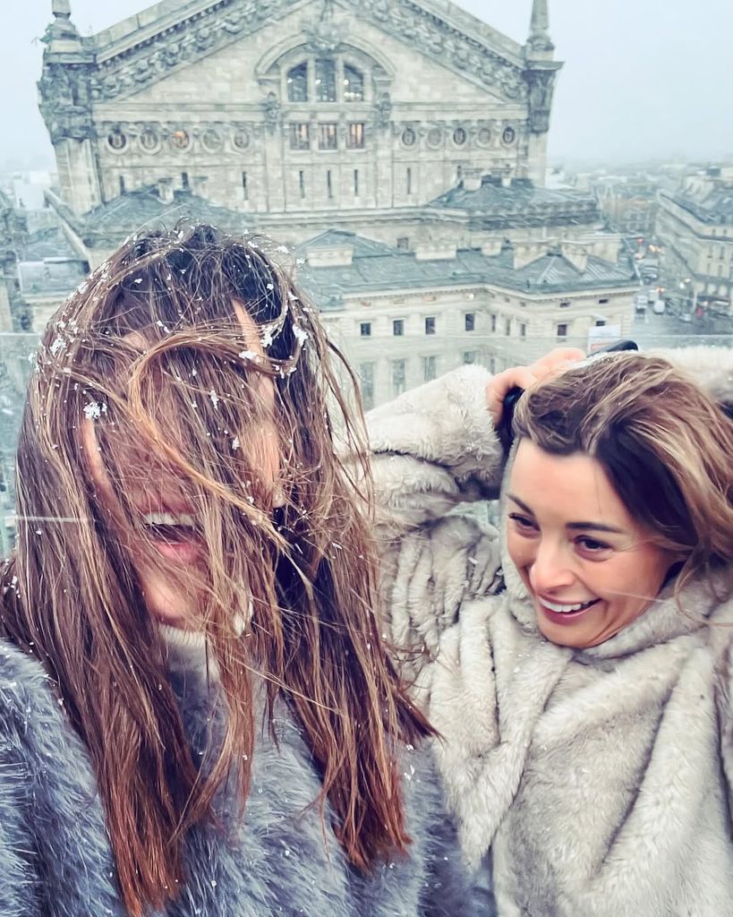 Sally Nugent and Lizzie Simmons-Wood had a snowy trip!