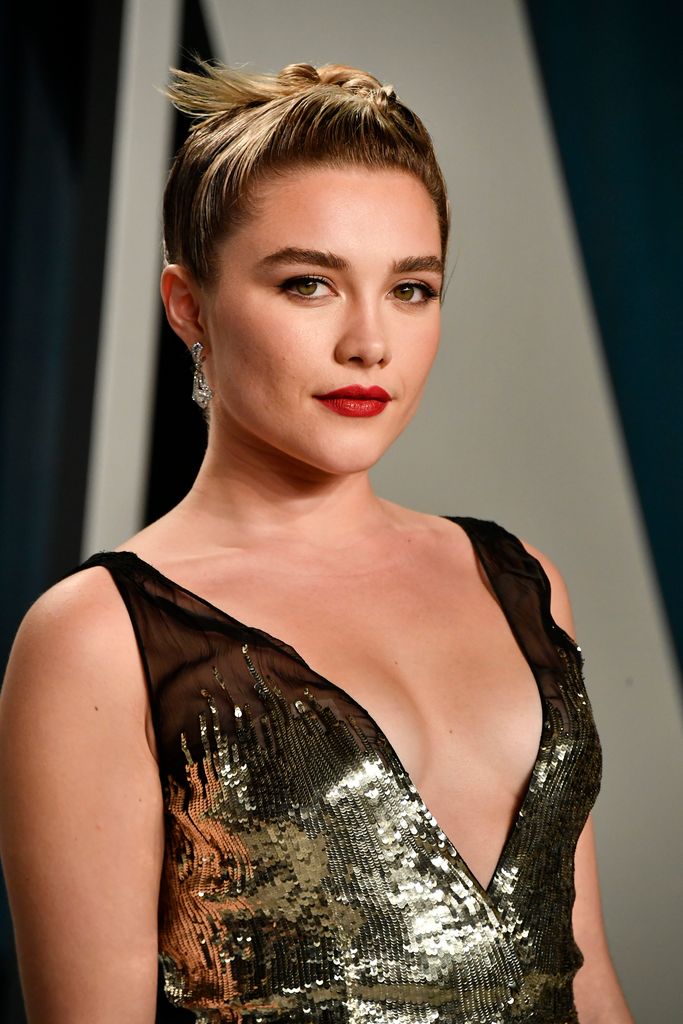 Florence Pugh attends the 2020 Vanity Fair Oscar Party