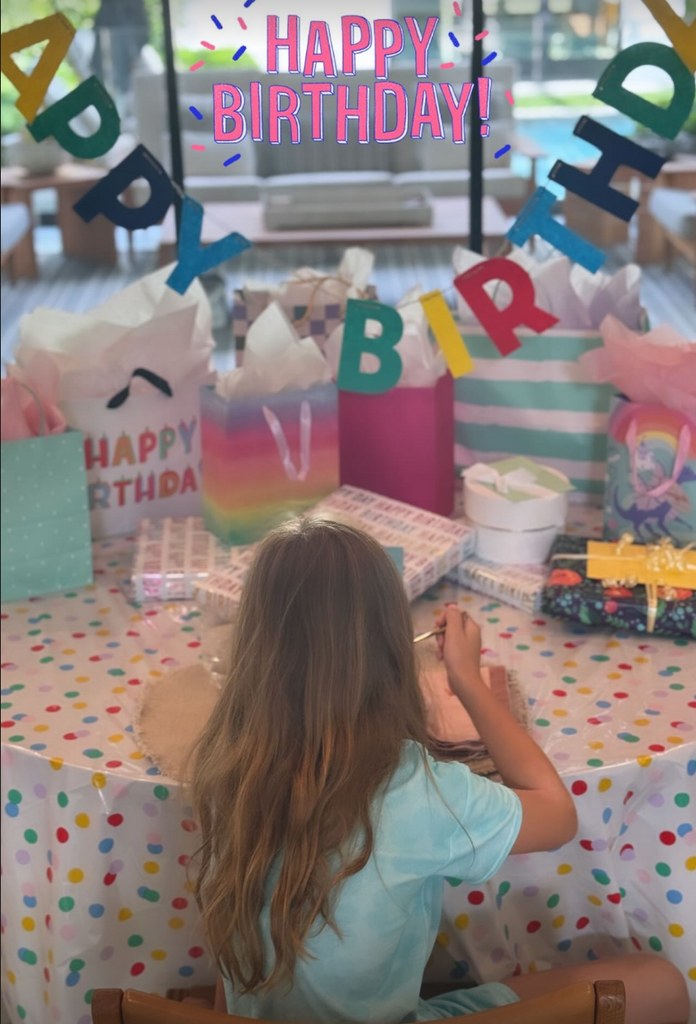 Photo shared by Bruce Willis' wife Emma Heming Willis of her daughter Evelyn Penn in honor of her 10th birthday on May 5, 2024