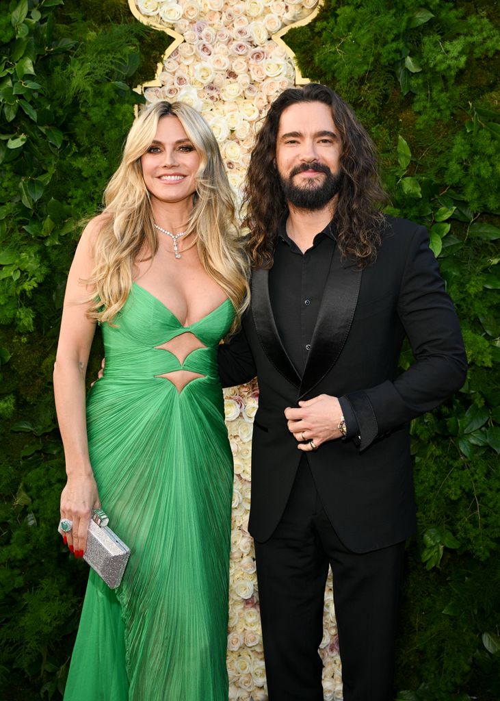 Heidi Klum, Tom Kaulitz during the 82nd Annual Golden Globes held at The Beverly Hilton on January 05, 2025 in Beverly Hills, California