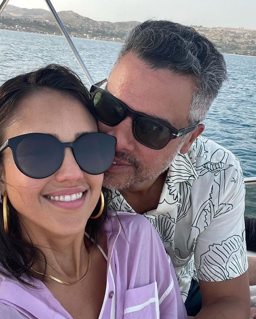 Jessica Alba e o marido Cash