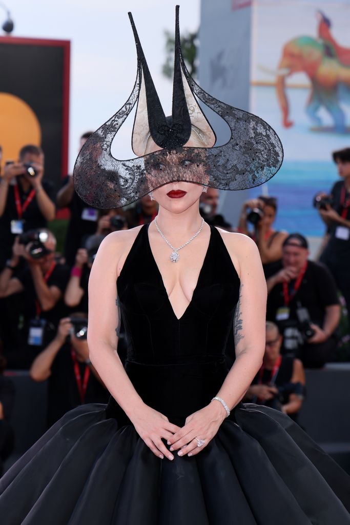 Lady Gaga attends the "Joker: Folie Ã  Deux" red carpet during the 81st Venice International Film Festival at Sala Grande on September 04, 2024 in Venice, Italy. (Photo by Ernesto Ruscio/Getty Images)