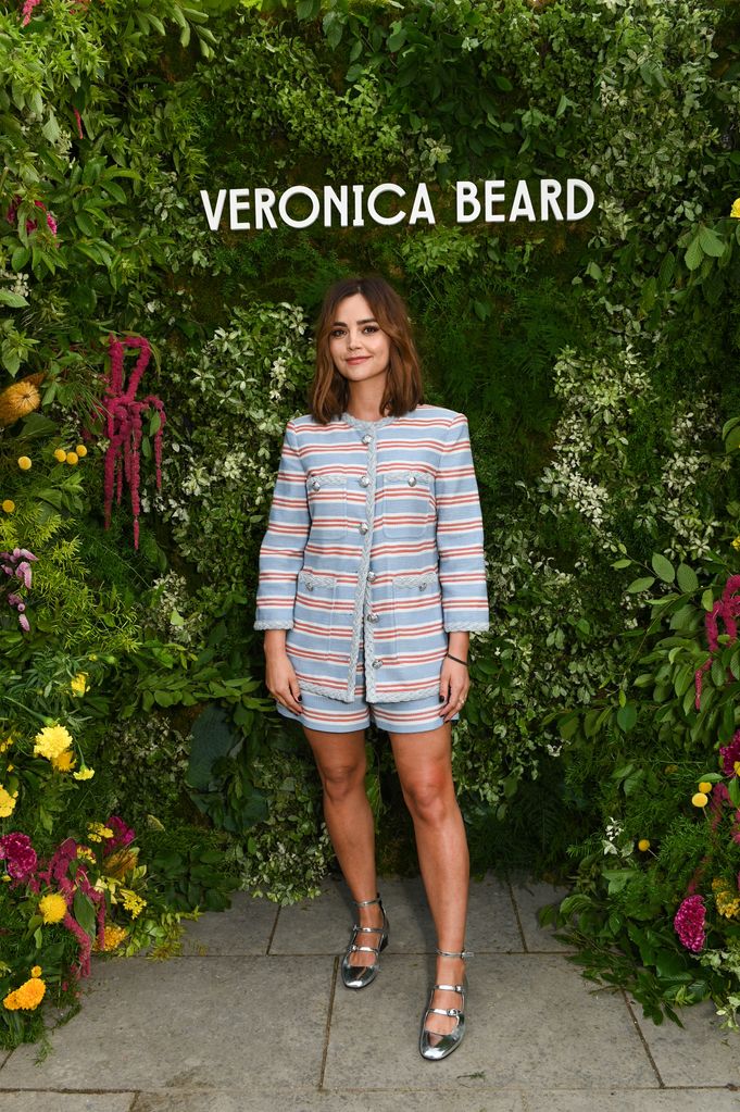Jenna Coleman attends Veronica Beard's Summer Fair party at The Serpentine Pavilion on June 20, 2023 in London, England. (Photo by Dave Benett/Getty Images for Veronica Beard