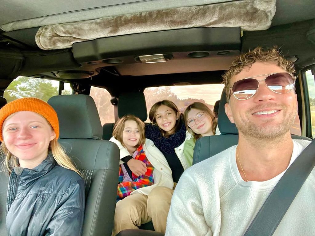 Pictured is Ryan's daughter Kai in the middle