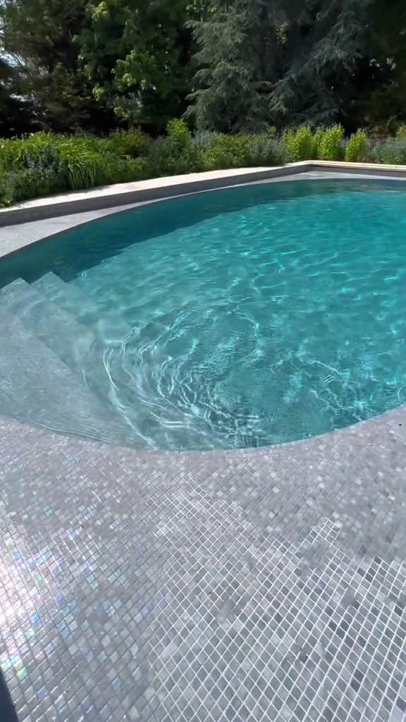 Stacey and Joe's pool was opened for summer