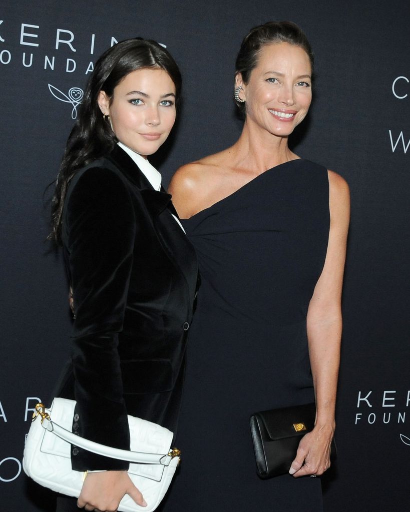 NEW YORK, NY - SEPTEMBER 12: Grace Burns and Christy Turlington attend Kering's 2nd Annual Caring For Women Dinner at The Pool on September 12, 2023 in New York. (Photo by Paul Bruinooge/Patrick McMullan via Getty Images)