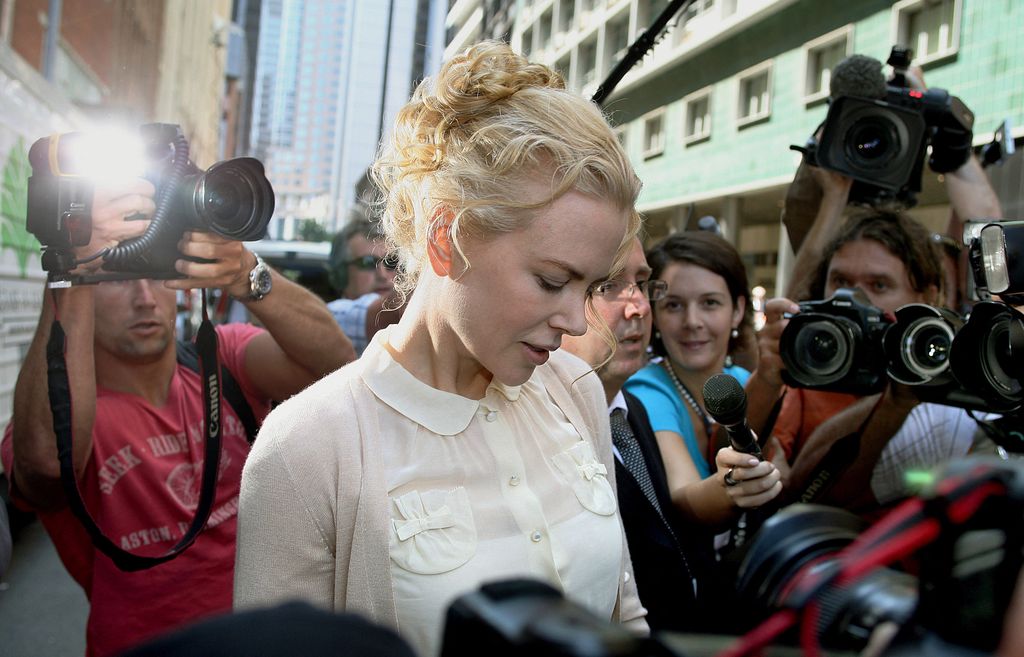 Nicole Kidman arrives to give evidence at a defamation hearing at the Sydney Supreme Court, 19 November 2007. Kidman said she had been "really, really, scared" during a car chase involving a photographer who pursued her car across Sydney in early 2005