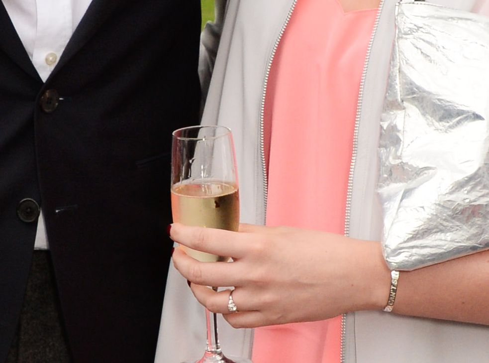 Emer Kenny shows off engagement ring as she poses with husband Rick with 