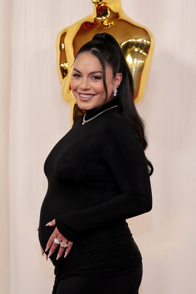 Vanessa Hudgens announces pregnancy at Oscars 2024