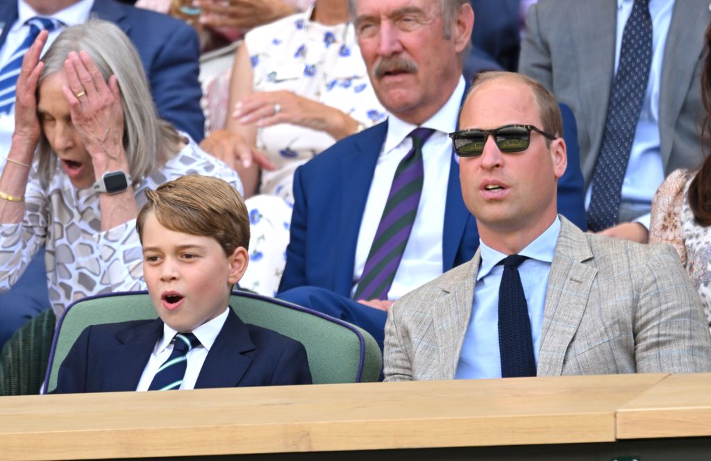 William and George react at Wimbledon 2022