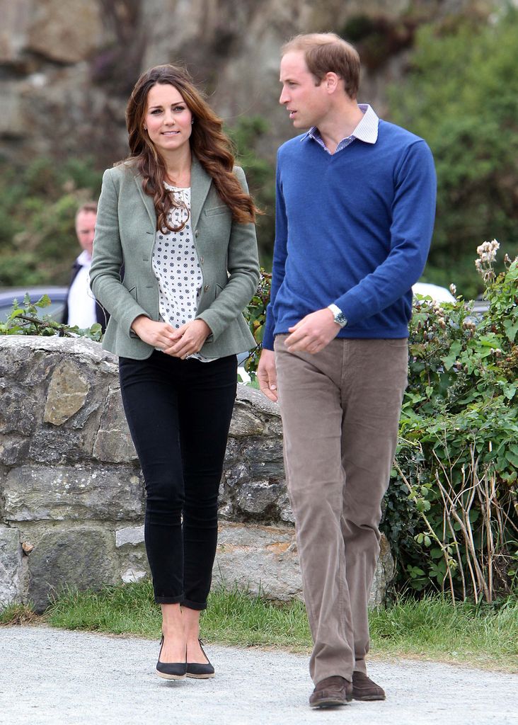 William and Kate in Anglesey in 2013